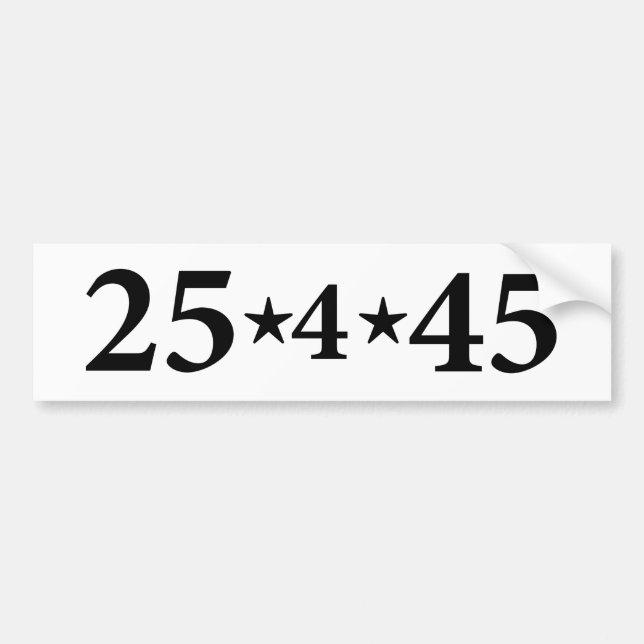 Autocollant De Voiture 25ème Amendement (Devant)