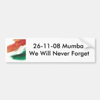 Autocollant De Voiture 26/11 adhésif pour pare-chocs de Mumbai