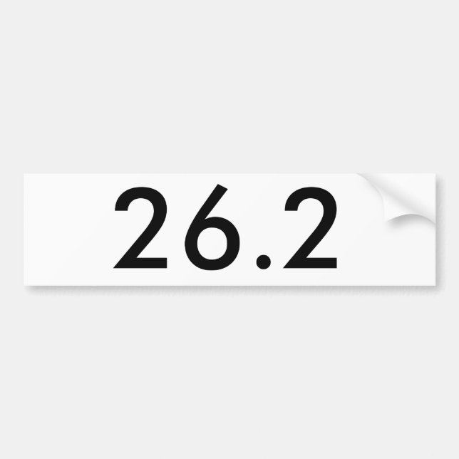 Autocollant De Voiture 26,2 Adhésif pour pare-chocs (Devant)