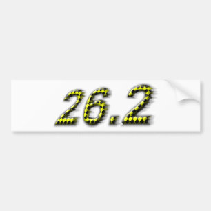 Autocollant De Voiture 26,2 Essayez juste de continuer !