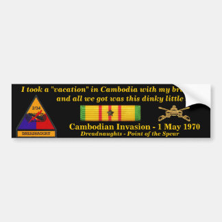 Autocollant De Voiture 2/34th Vacances de Cambodgien d'armure