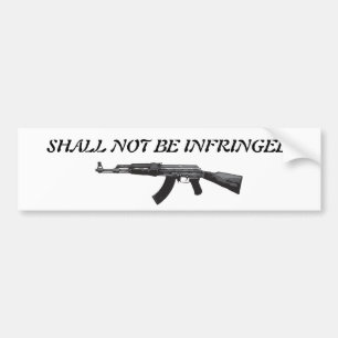 Autocollant De Voiture 2ème Adhésif pour pare-chocs d'amendement - AK-47