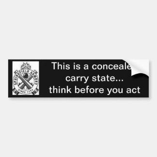 Autocollant De Voiture 2ème L'amendement/contrôle des armes/caché portent