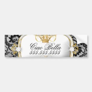 Autocollant De Voiture 311 Lace De Luxe Ciao Bella métallique
