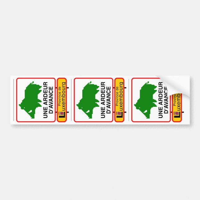 Autocollant De Voiture 3x STICKER VOITURE - UNE ARDEUR D'AVANCE (Devant)