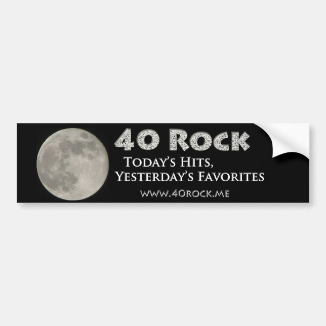 Autocollant De Voiture 40 roche Bumpersticker par radio (Devant)