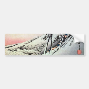 Autocollant De Voiture 47. 亀山宿, 広重 Kameyama-juku, Hiroshige, Ukiyo-e