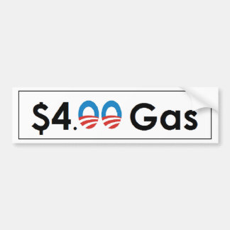 Autocollant De Voiture $4,00 Gaz d'Obama
