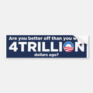 Autocollant De Voiture 4 trillion de dollars
