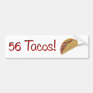 Autocollant De Voiture 56 tacos