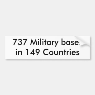 Autocollant De Voiture 737 bases militaires dans 149 pays