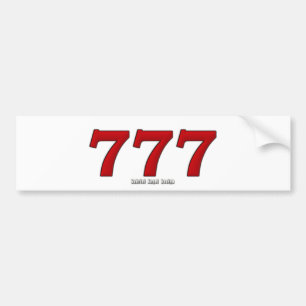 AUTOCOLLANT DE VOITURE 777