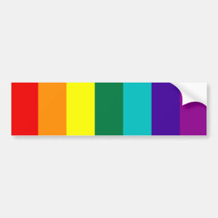 Autocollant De Voiture 7 Stripes Rainbow Gay Pride Flag Bumper Sticker