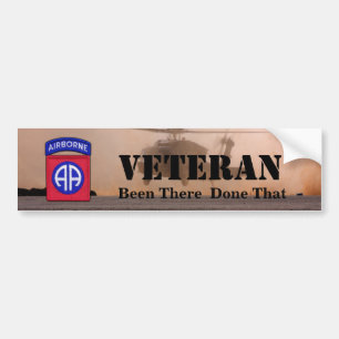 Autocollant De Voiture 82nd airborne division veterans bumper sticker