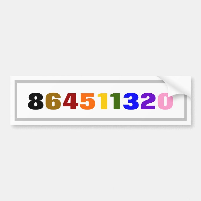 AUTOCOLLANT DE VOITURE 864511320 (Devant)