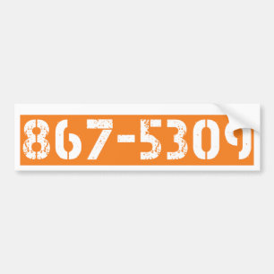 AUTOCOLLANT DE VOITURE 867-5309