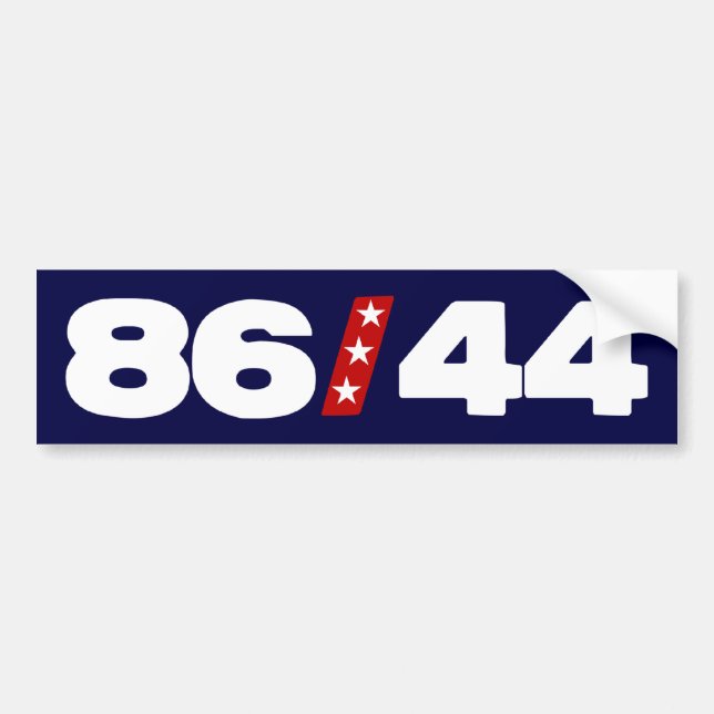 Autocollant De Voiture 86 44 - Anti Barack Obama (Devant)