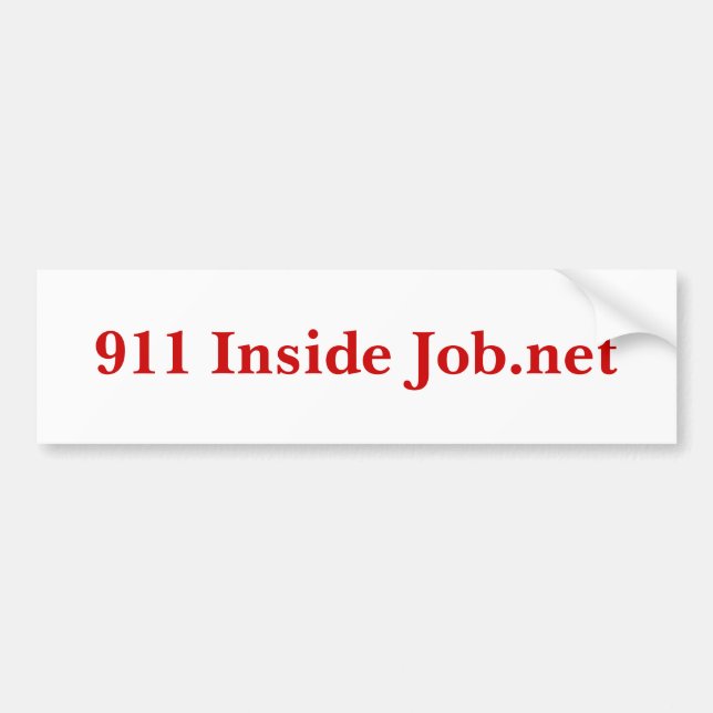 Autocollant De Voiture 911 Job.net intérieurs (Devant)