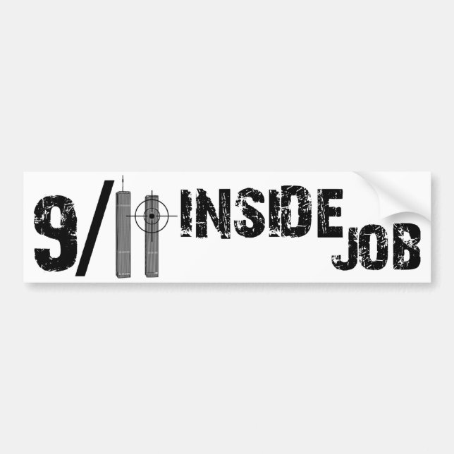 Autocollant De Voiture 9-11 le travail intérieur (Devant)