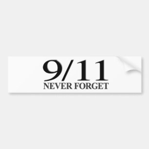 Autocollant De Voiture 9/11 n'oubliez jamais