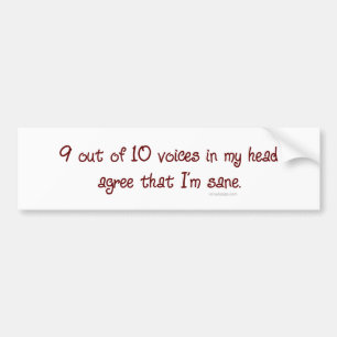 Autocollant De Voiture 9 sur 10 Bumpersticker