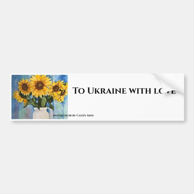 Autocollant De Voiture A Bumper Sticker support for Ukraine (Devant)