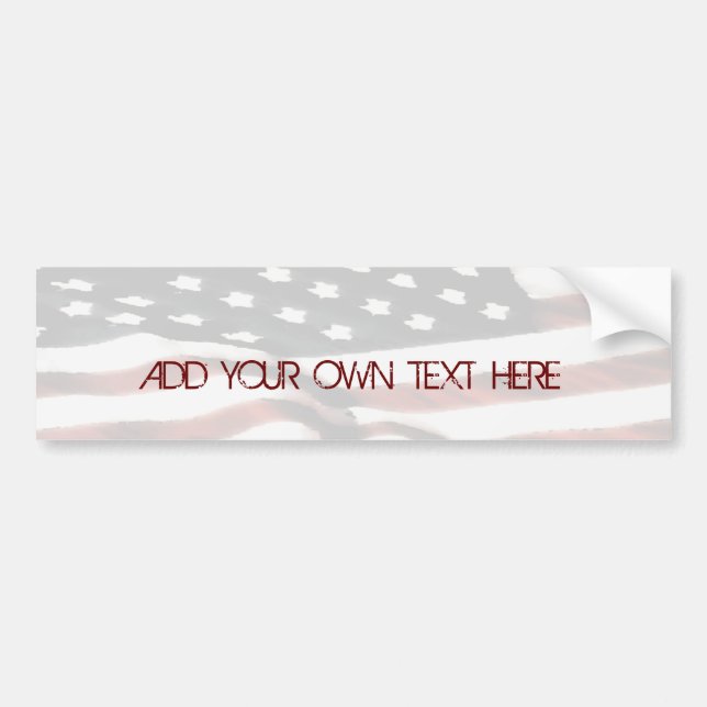 Autocollant De Voiture A customisé ce drapeau Bumpersticker de liberté (Devant)
