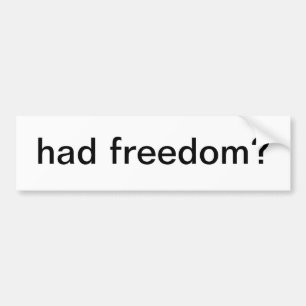 Autocollant De Voiture a eu la liberté ?