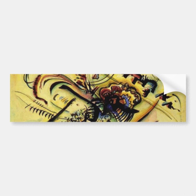 Autocollant De Voiture À la voix inconnue de Kandinsky (Devant)