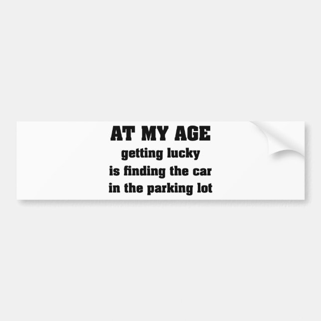 Autocollant De Voiture À mon âge (Devant)