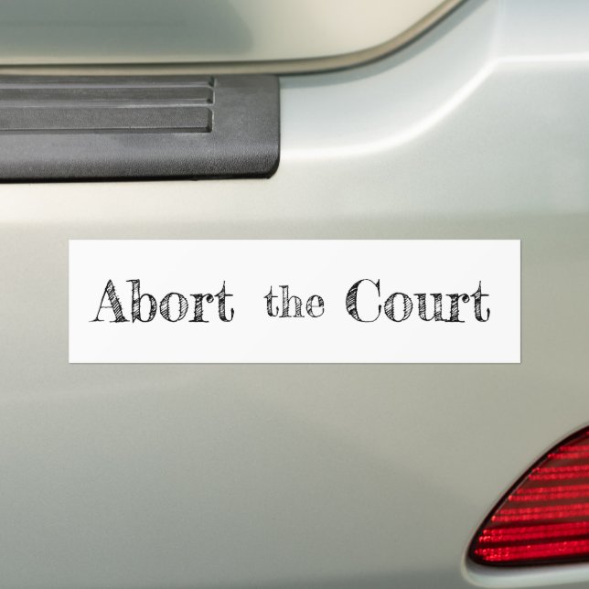 Autocollant De Voiture "Abandonner la Cour" (En voiture)