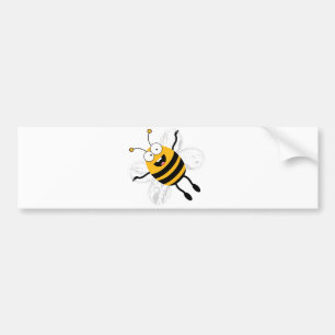 Autocollant De Voiture Abeille de bande dessinée