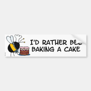 Autocollant De Voiture abeille de travailleur - chef de pâtisserie