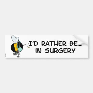 Autocollant De Voiture abeille de travailleur - docteur