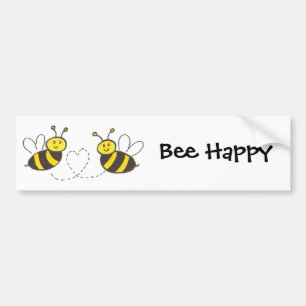 Autocollant De Voiture Abeilles de miel avec l'adhésif pour pare-chocs