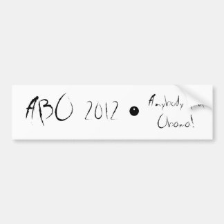 AUTOCOLLANT DE VOITURE ABO 2012