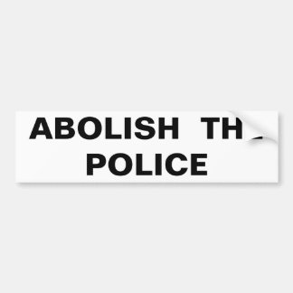 Autocollant De Voiture Abolir l'autocollant du pare-chocs de la police