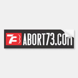 Autocollant De Voiture Abort73.com (Bannière Web) Sticker pare-chocs
