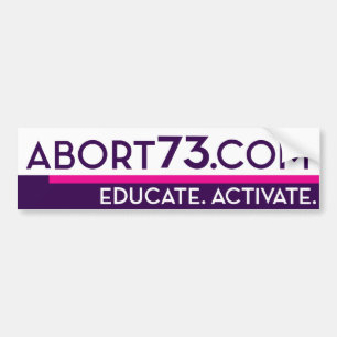 Autocollant De Voiture Abort73.com/instruisent. Activez