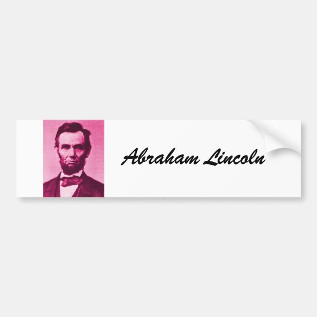 Autocollant De Voiture Abraham Lincoln, Abraham Lincoln (Devant)