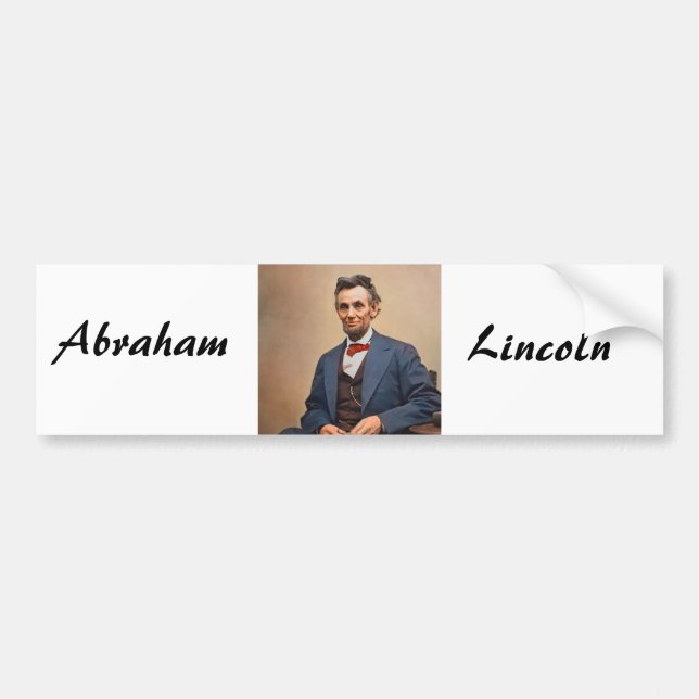 Autocollant De Voiture Abraham Lincolon (Devant)