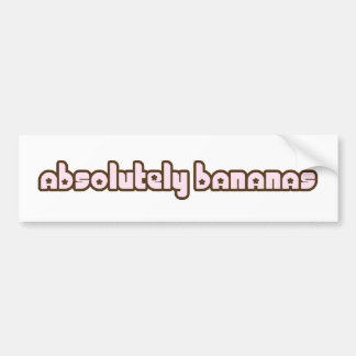Autocollant De Voiture "Absolument adhésif pour pare-chocs de bananes"