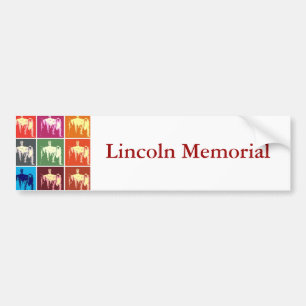 Autocollant De Voiture Abstrait commémoratif Lincoln