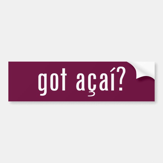 Autocollant De Voiture acai obtenu ? (Devant)