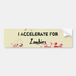 Autocollant De Voiture Accélérez pour des zombis