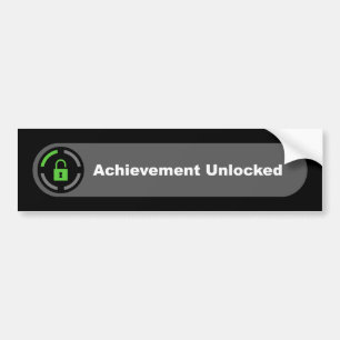 Autocollant De Voiture Accomplissement débloqué