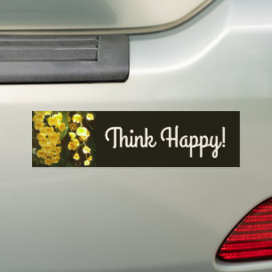 Autocollant De Voiture Accrocher les orchidées jaunes Fleurs tropicales