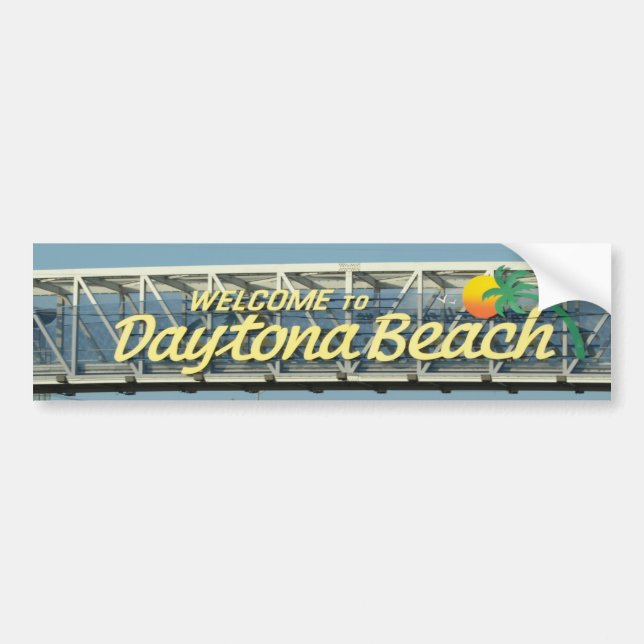 Autocollant De Voiture Accueil à Daytona Beach (Devant)