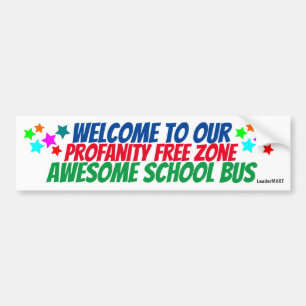 Autocollant De Voiture Accueil à notre… autobus scolaire ! Signage