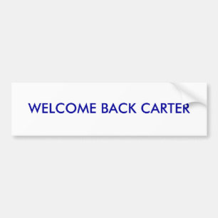 AUTOCOLLANT DE VOITURE ACCUEIL DE RETOUR CARTER
